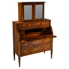 Neoclassical Roll-Top Secretary Desk, France, Late 18th Century