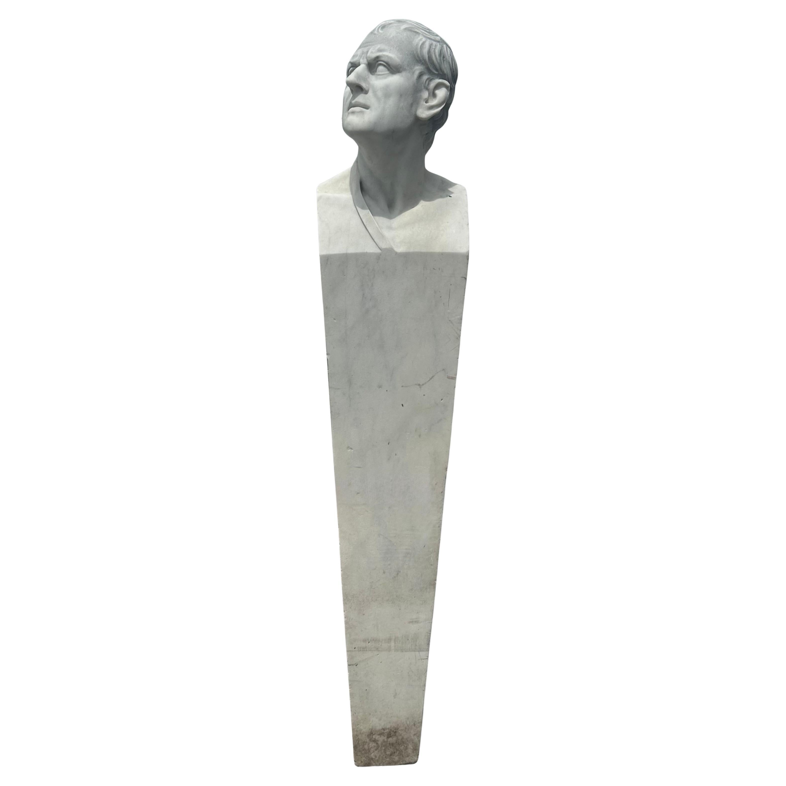 Neoclassical Roman Marble Herm For Sale
