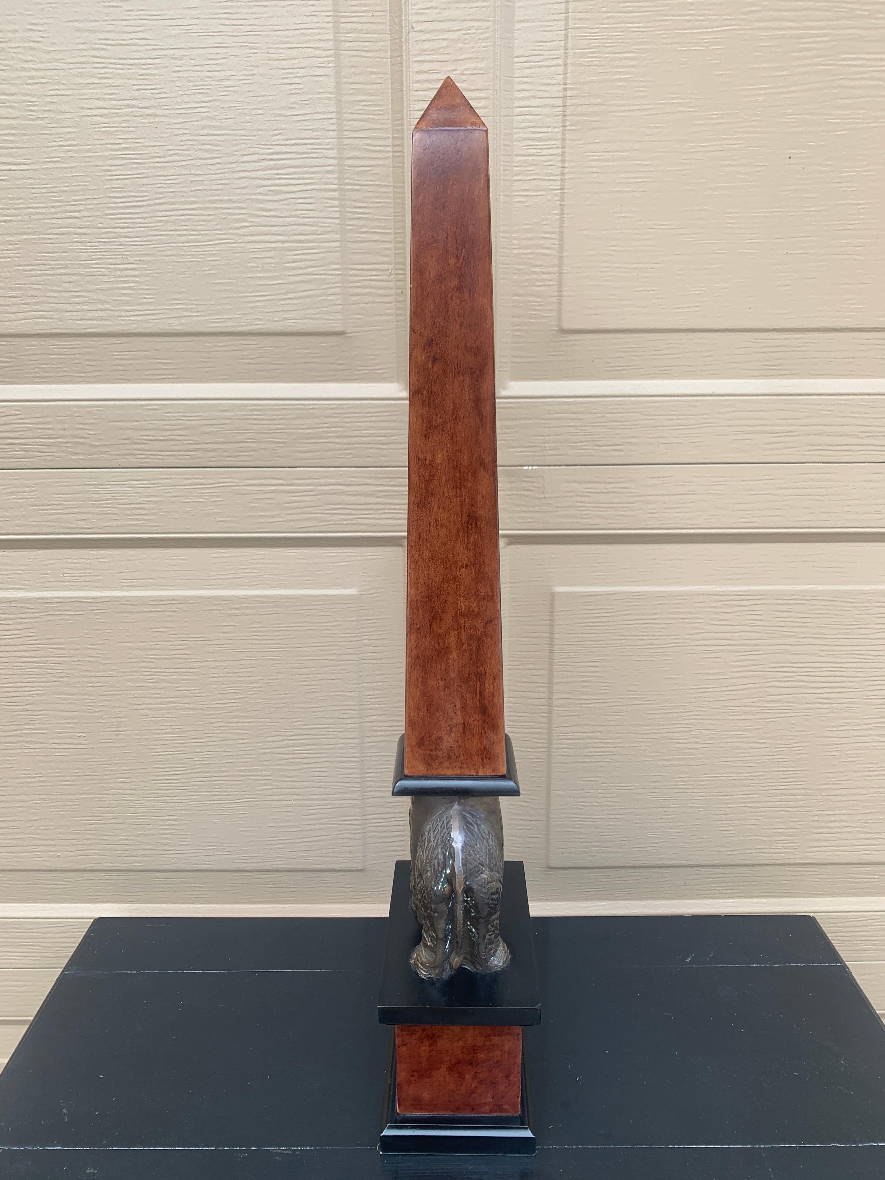 Neoklassizistischer römischer Holzobelisk nach Berninis Elefanten- und Obeliskenstatue im Angebot 4