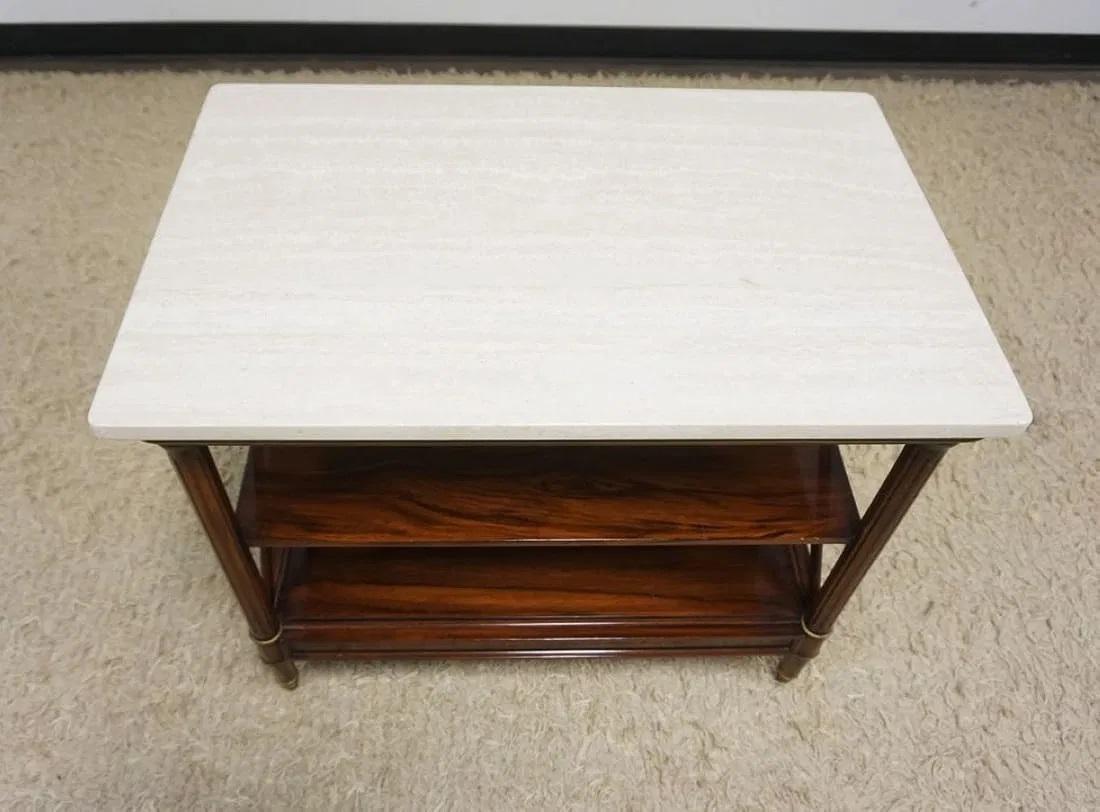 Mesa auxiliar neoclásica de palisandro Regencia de Hollywood en venta