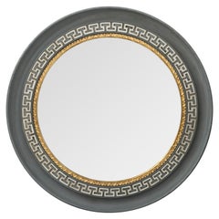 Neoclassical Round Painted Mirror