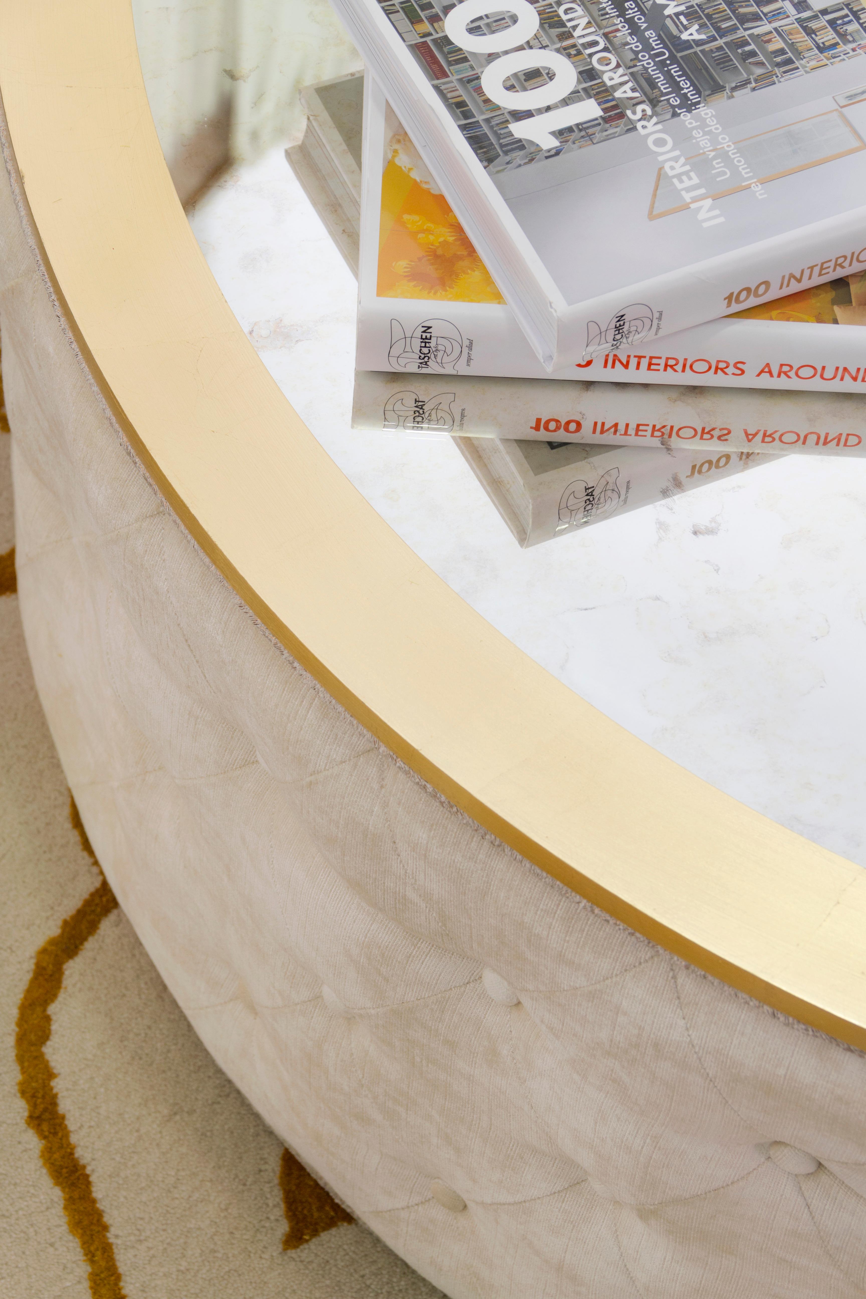 The Moderns Tables basses Rubi, Velours Capitonné Handmade Portugal en vente 1