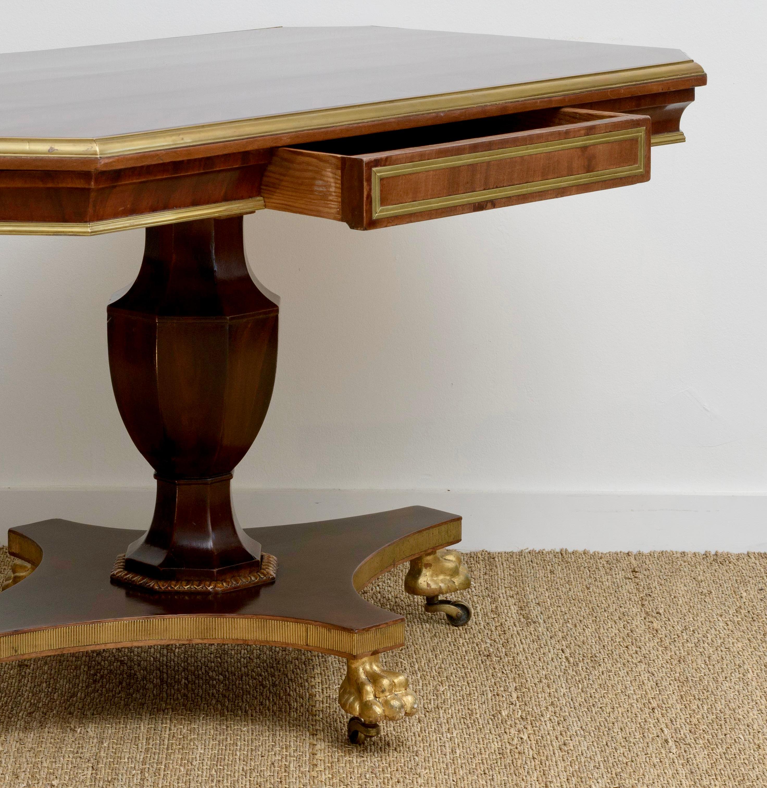 Neoclassical Russian Table  In Good Condition For Sale In Santa Barbara, CA