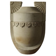 Neoclassical Sandstone Urn, Denmark, C. 1880
