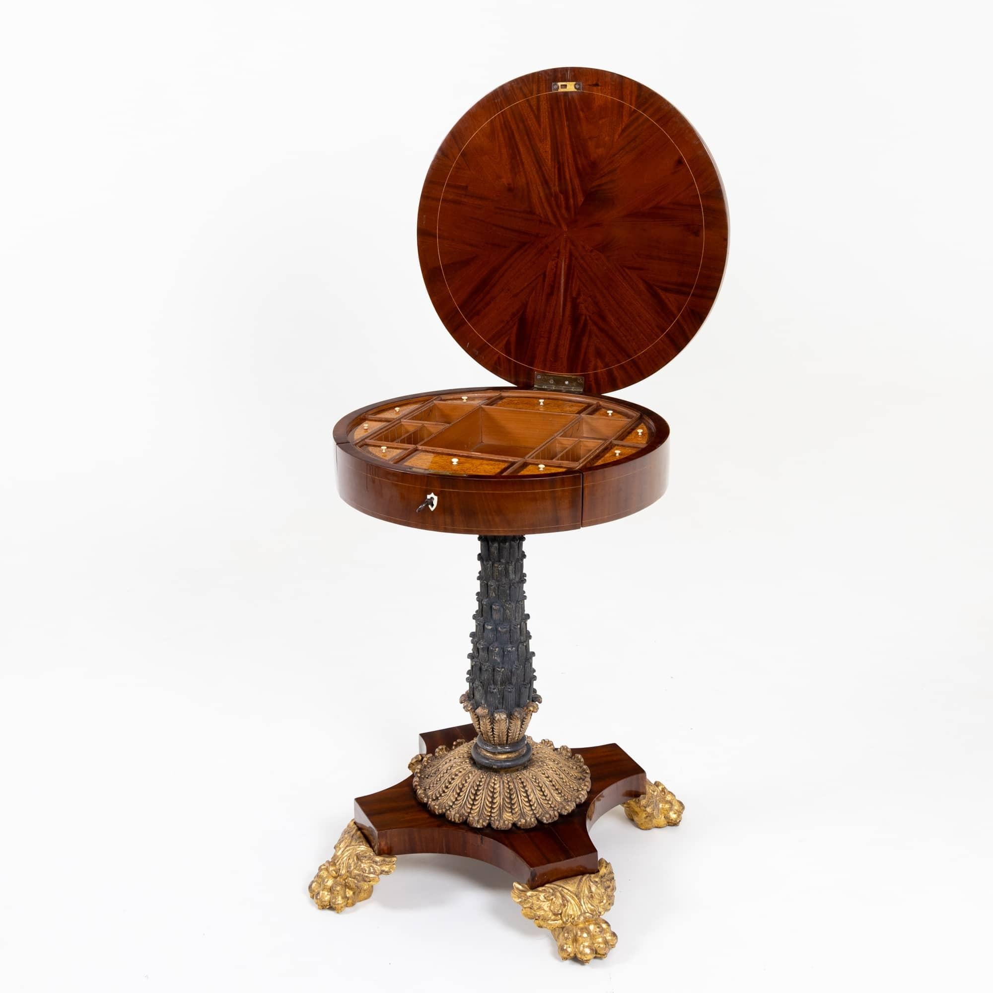 Wood Neoclassical Sewing Table, Berlin circa 1830
