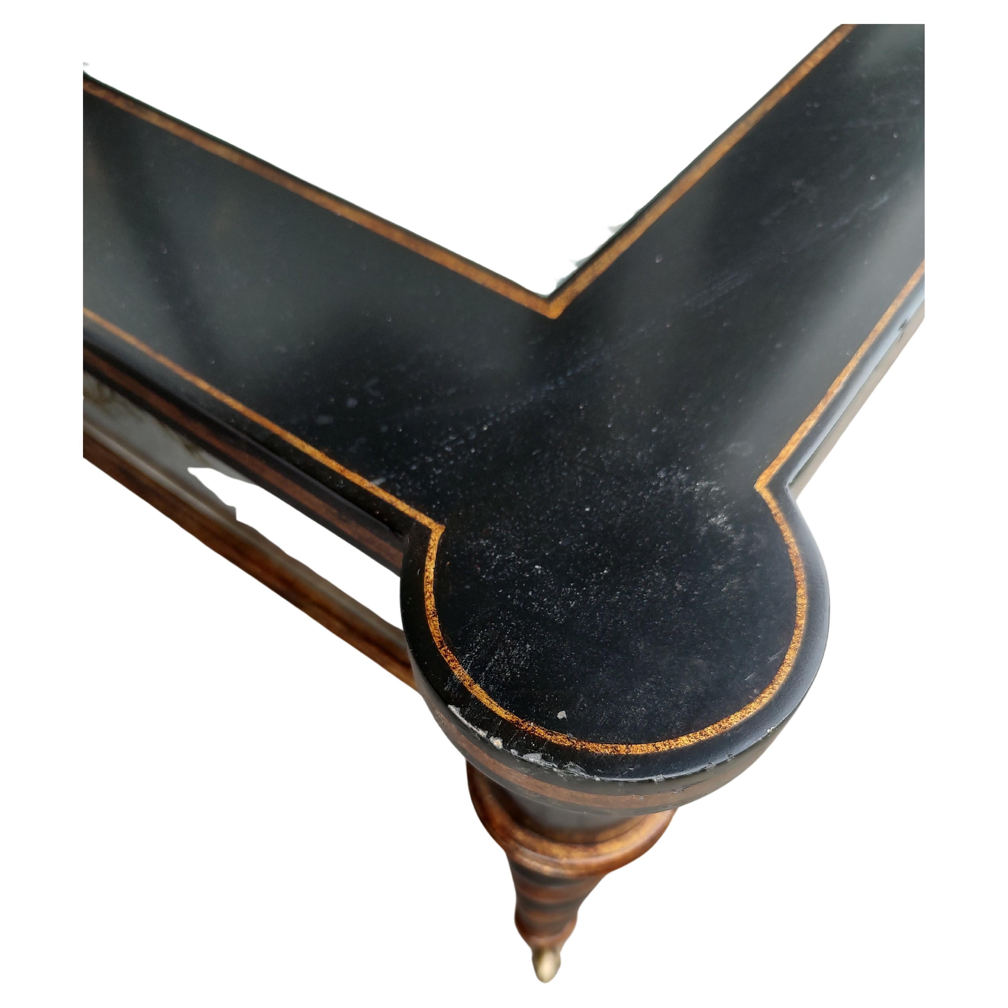 Mesa Cocktail Neoclásica Estilo Sheraton con Paneles Espejados Eglomise Appliqué en venta