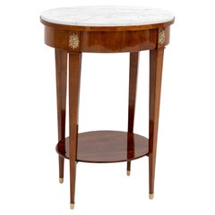 Neoclassical Side Table with Marble Top, early 19th Century