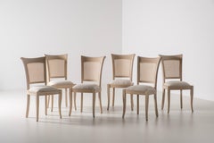 Lot de 6 chaises de salle à manger « Sigmara Boucle » de style néoclassique, fabriquées à la main par Greenapple
