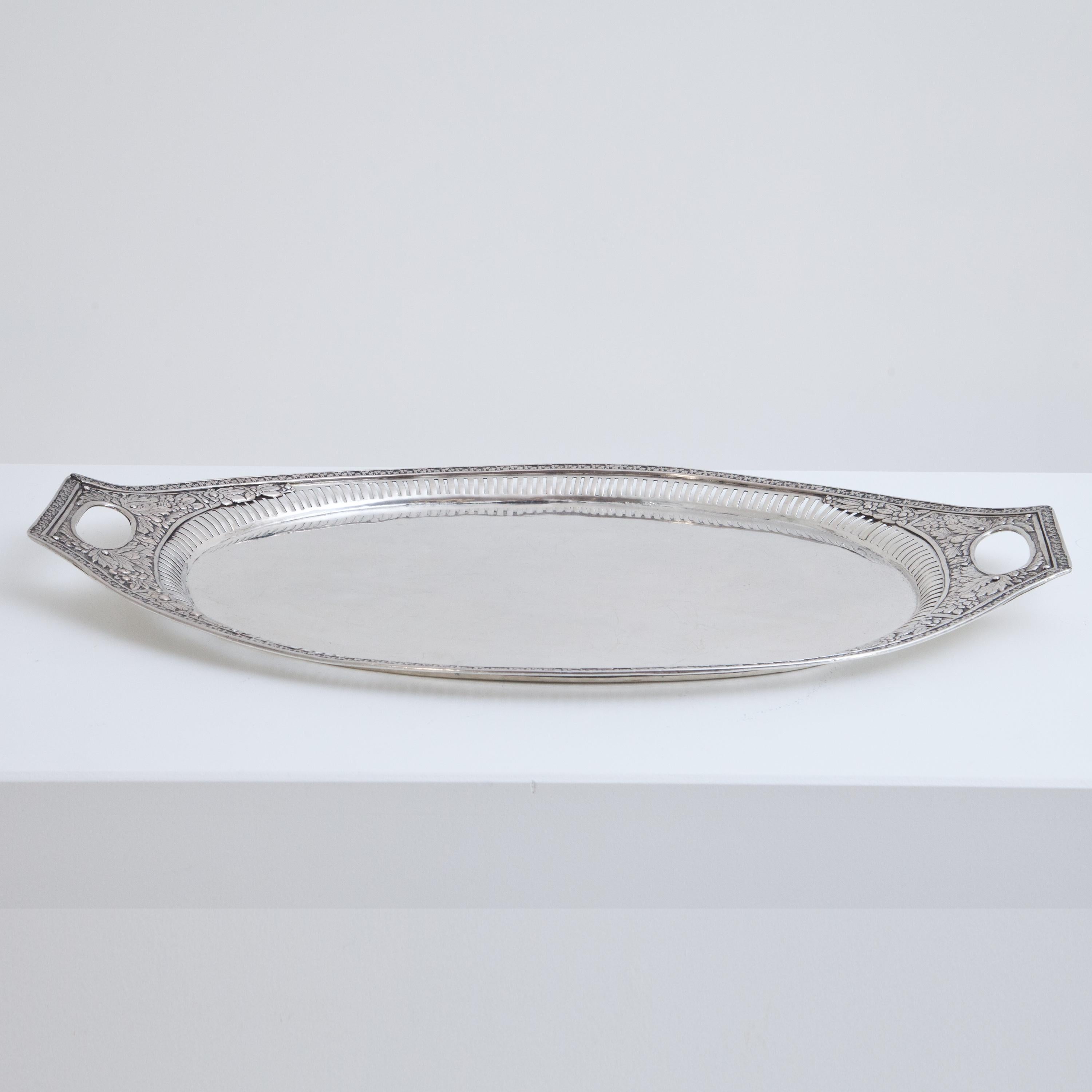 Neoclassical Silver Tray, Weißenfels, circa 1811-1820 For Sale 1