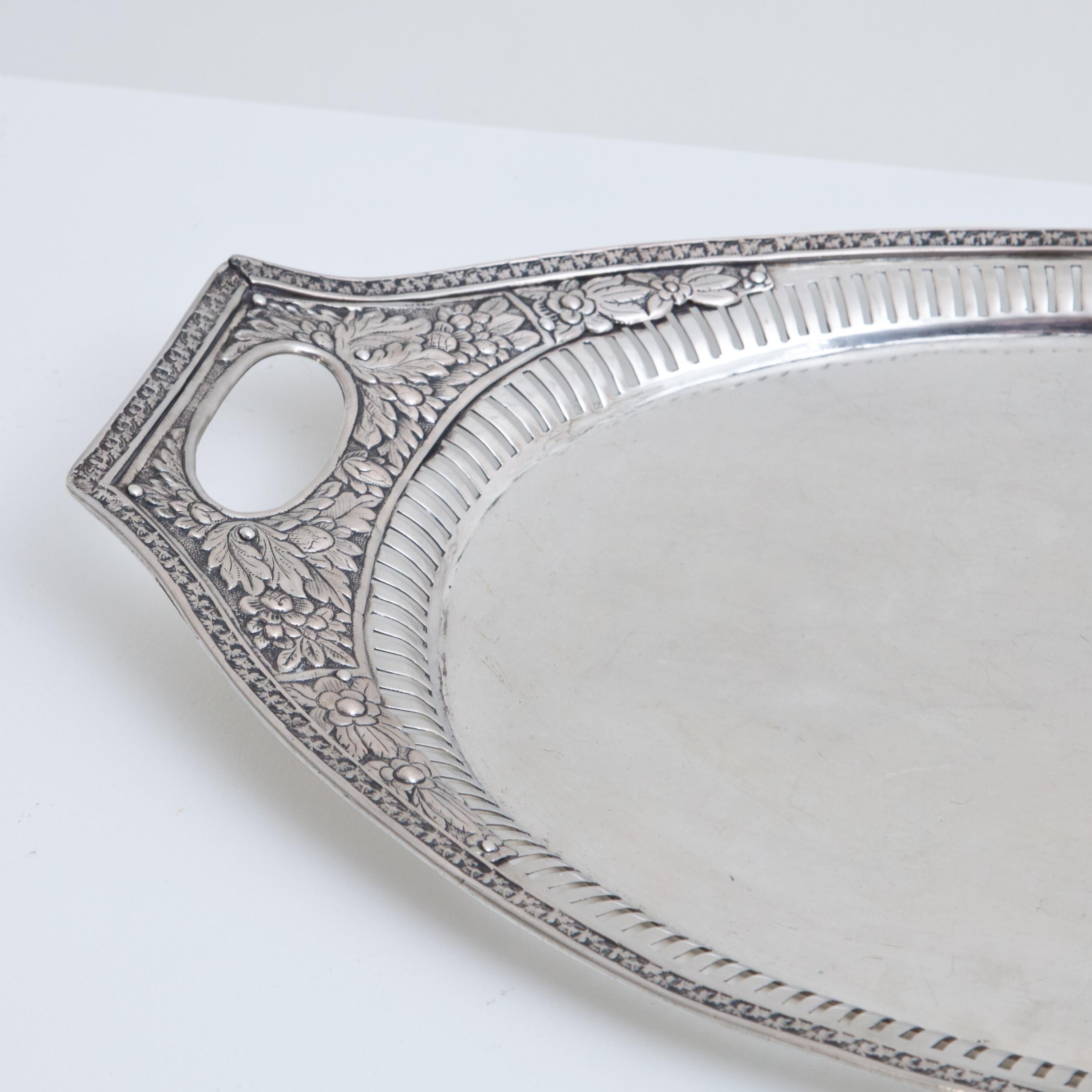 Neoclassical Silver Tray, Weißenfels, circa 1811-1820 For Sale 2