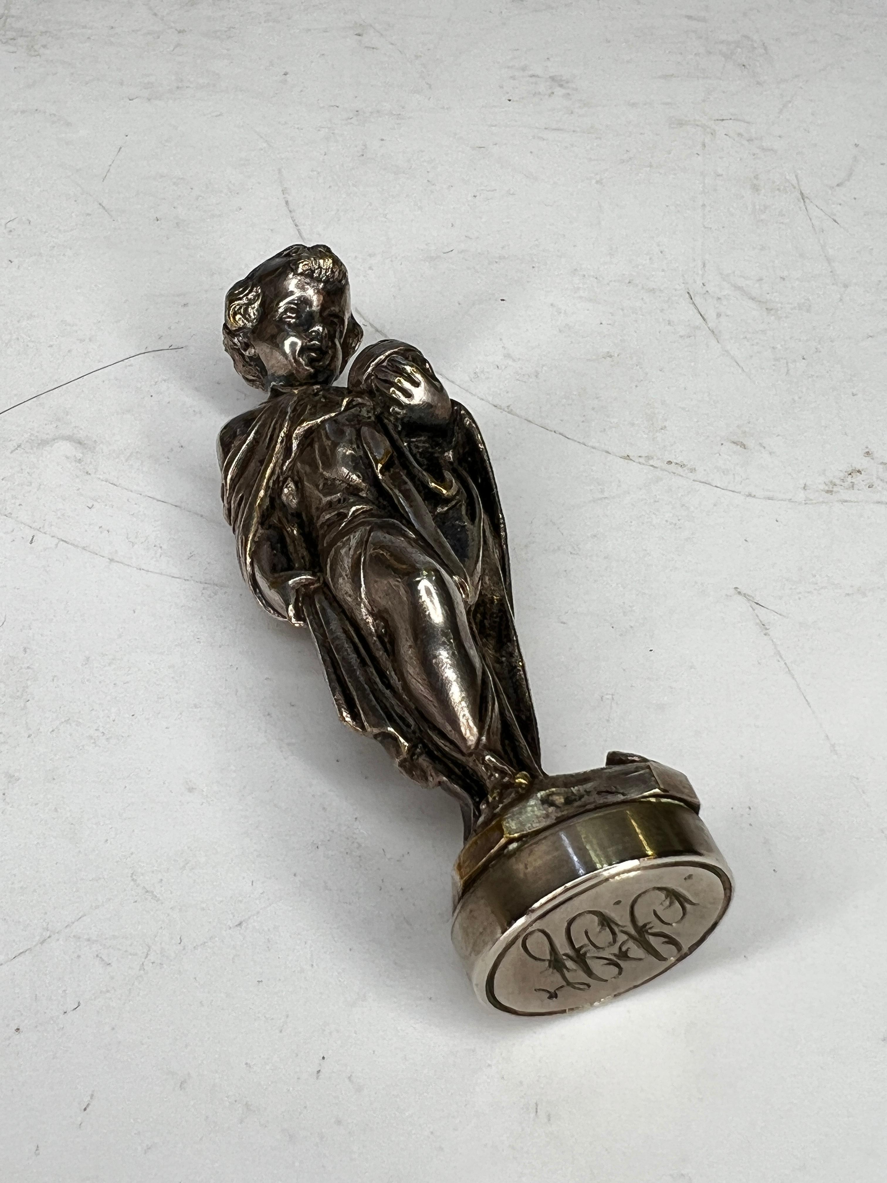 Neoclassical Silverplate Writing Set Including Inkwell and Accessories 4