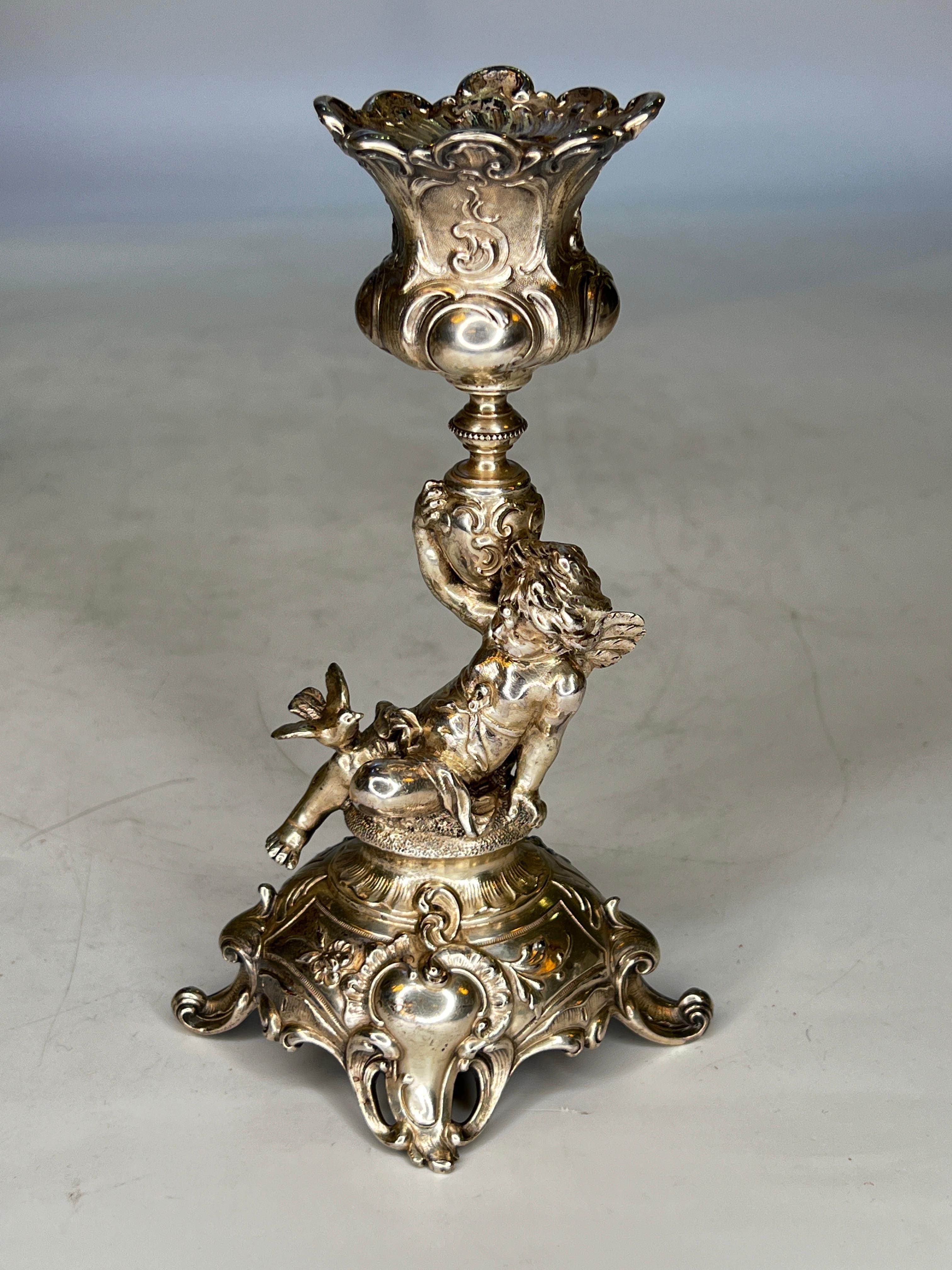 Neoclassical Silverplate Writing Set Including Inkwell and Accessories 6