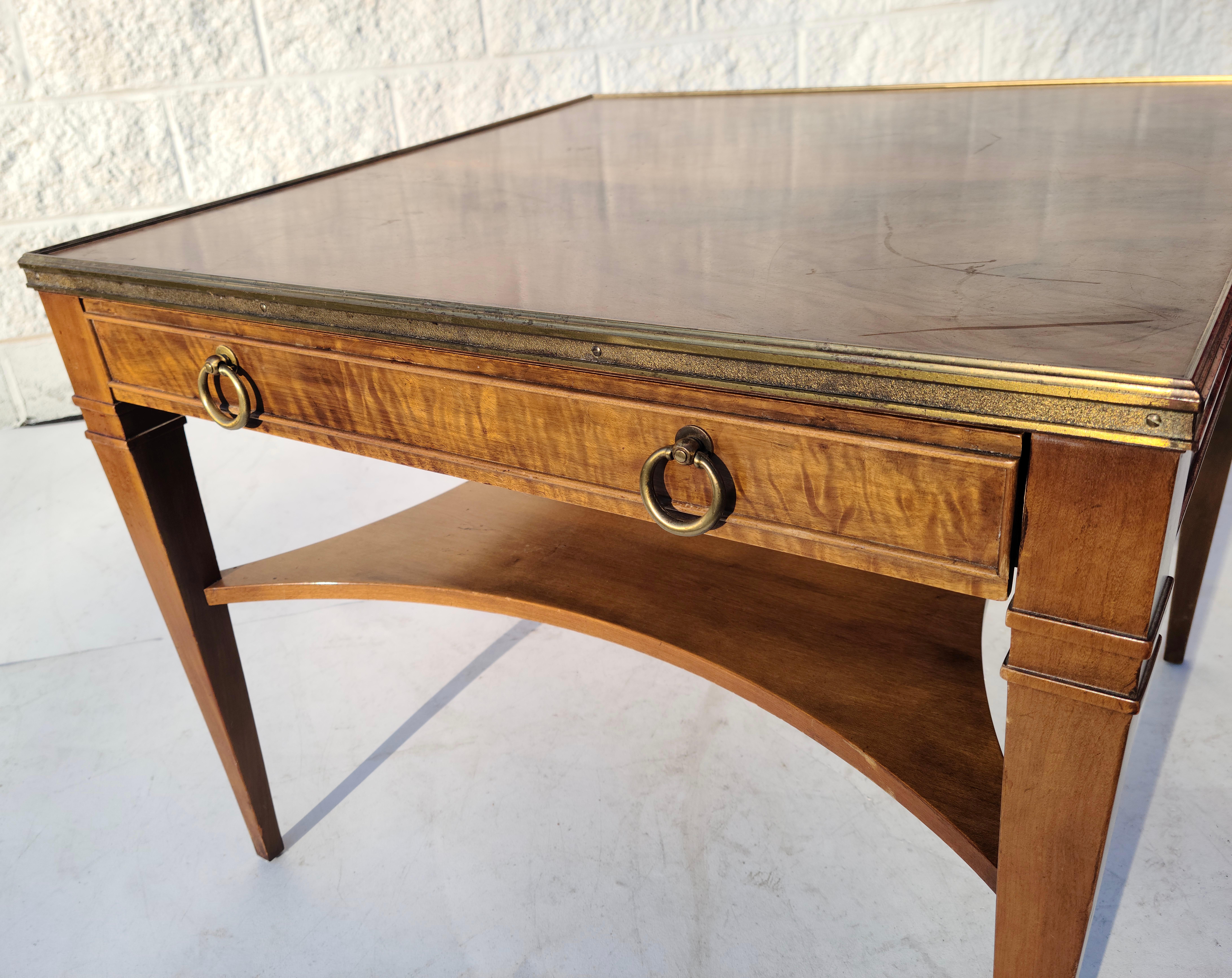 Mid-20th Century Neoclassical  Single Drawer Table by Baker Furniture  For Sale