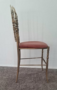 Neoclassical Solid Brass Italian Chiavari chair