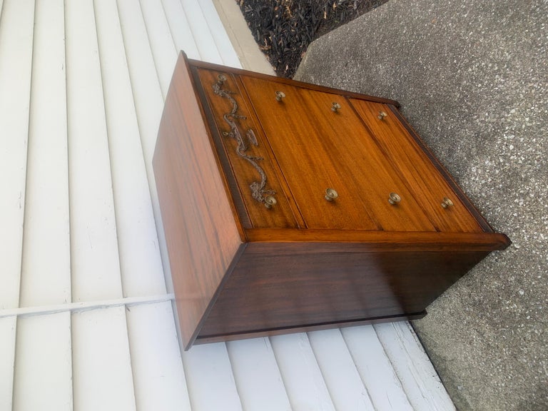 Neoclassical Solid Oak Chest of Drawers, Circa 1930s For Sale at 1stDibs