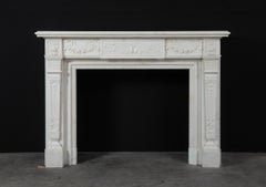 Neoclassical Statuary Marble Mantelpiece