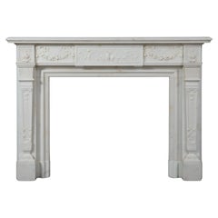 Neoclassical Statuary Marble Mantelpiece