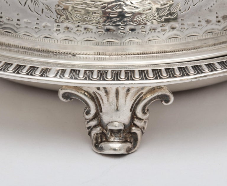 Neoclassical Sterling Silver Covered Footed Butter Dish with Cow Finial ...