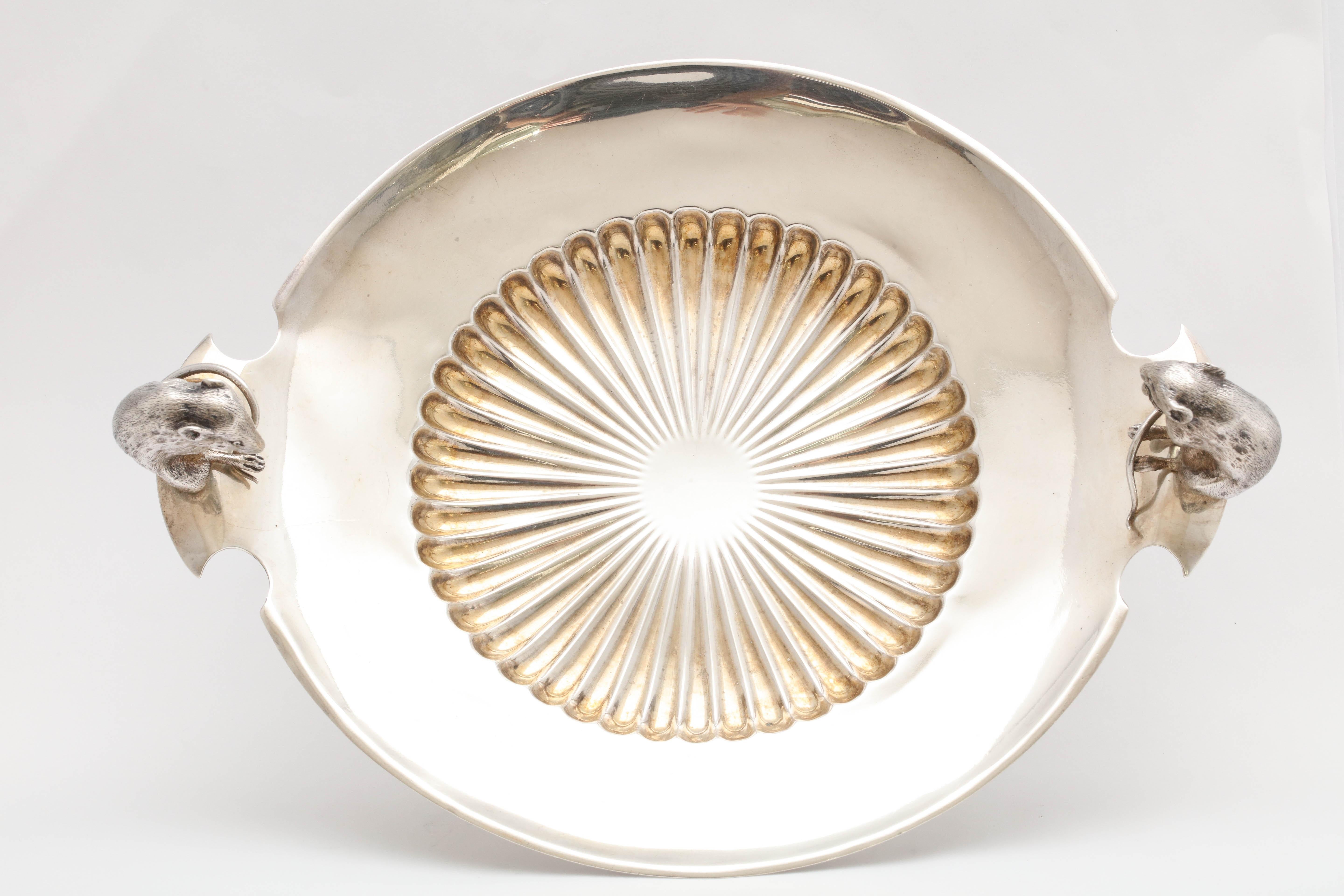 Neoclassical Sterling Silver Figural Footed Cheese Dish 6