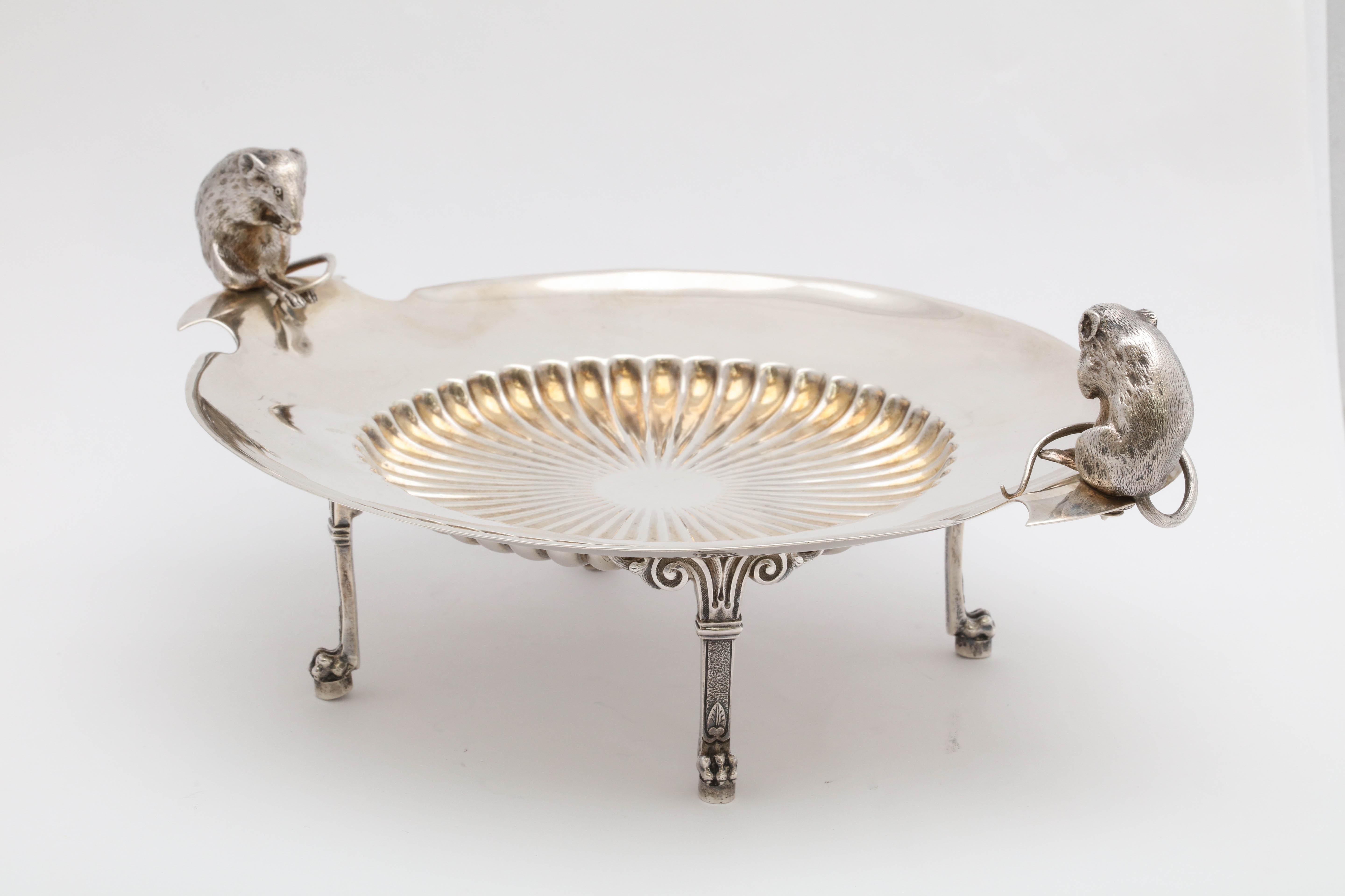 Neoclassical Sterling Silver Figural Footed Cheese Dish 9