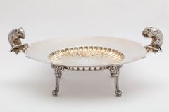 Neoclassical Sterling Silver Figural Footed Cheese Dish