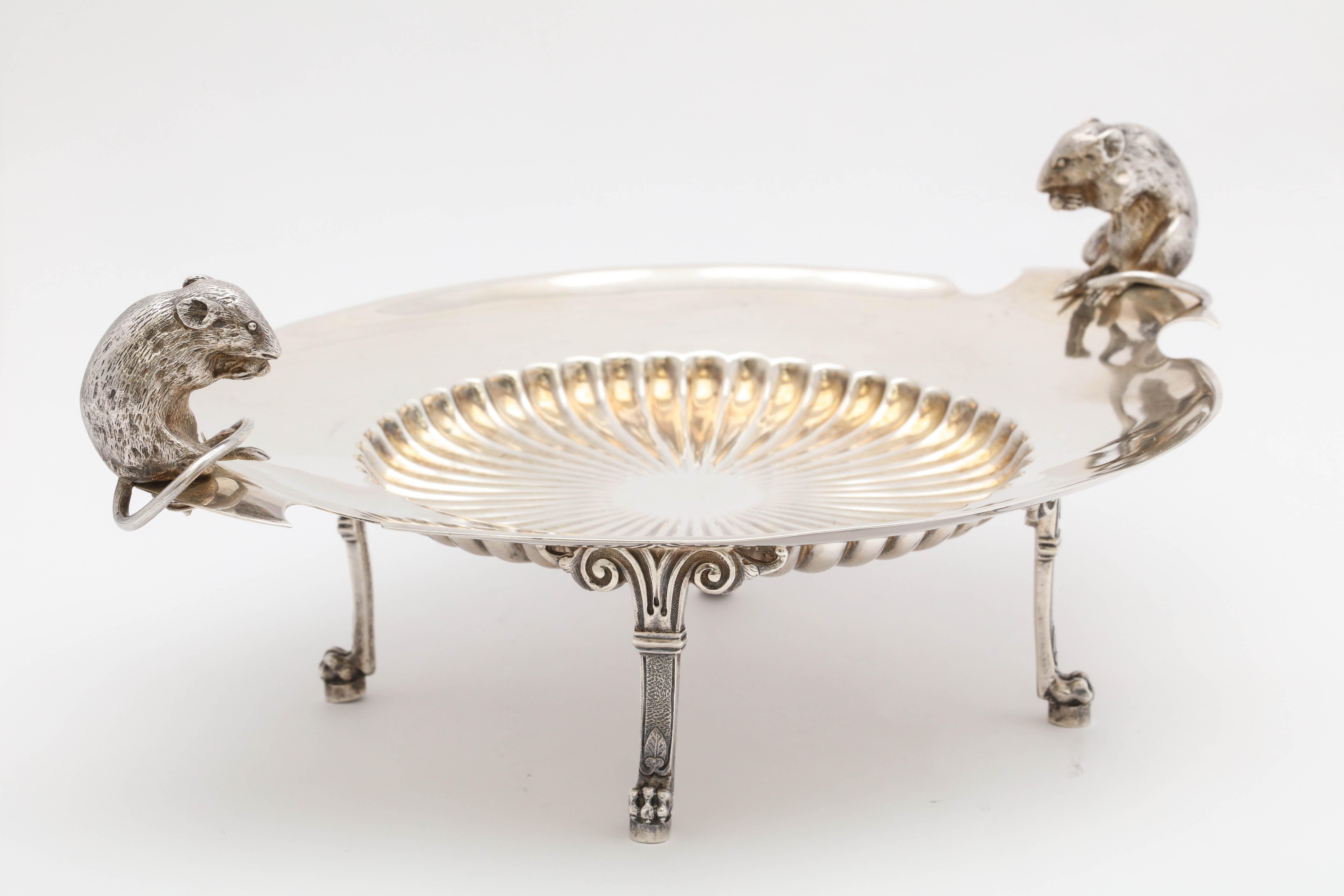 Neoclassical Sterling Silver Figural Footed Cheese Dish 2