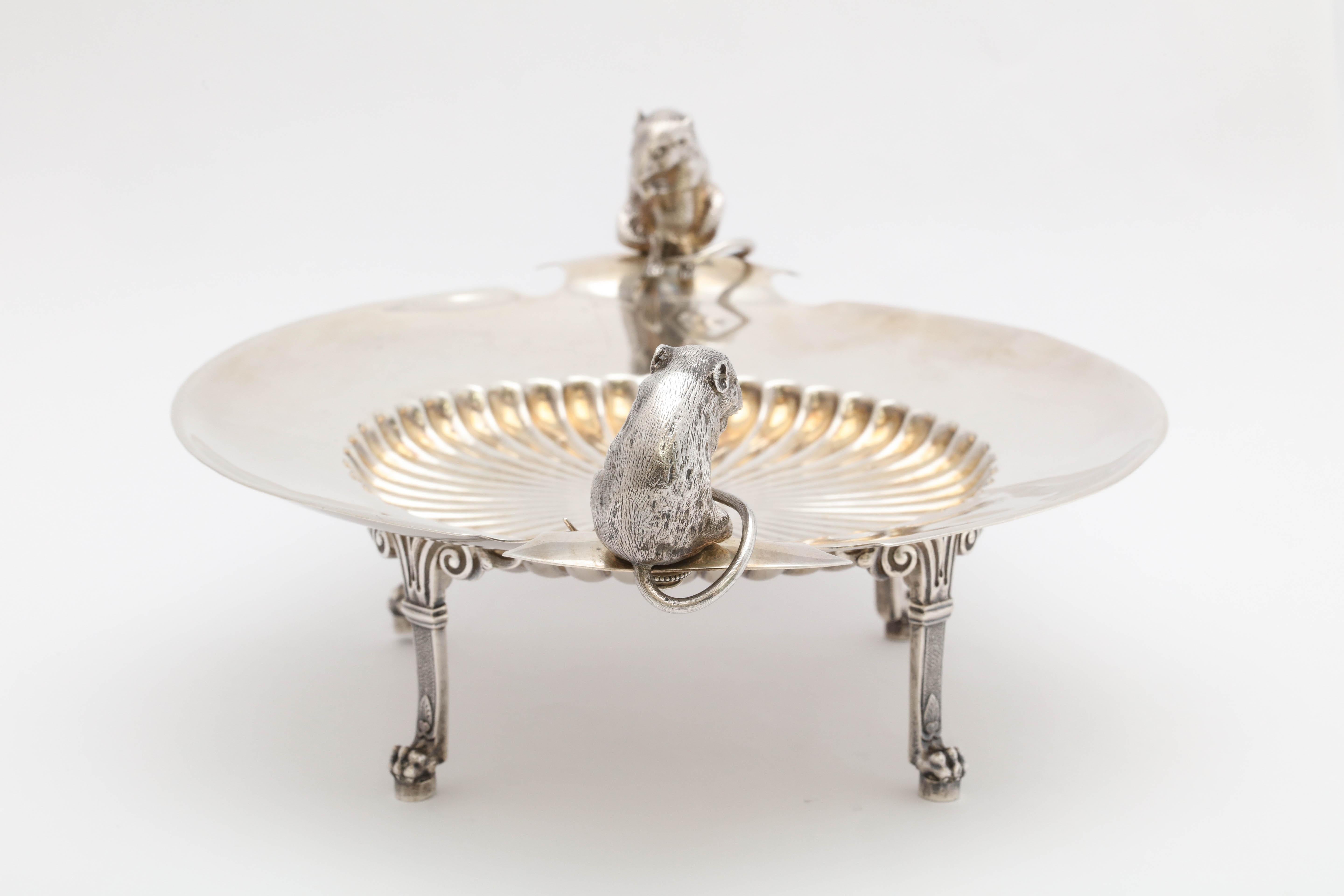Neoclassical Sterling Silver Figural Footed Cheese Dish 3