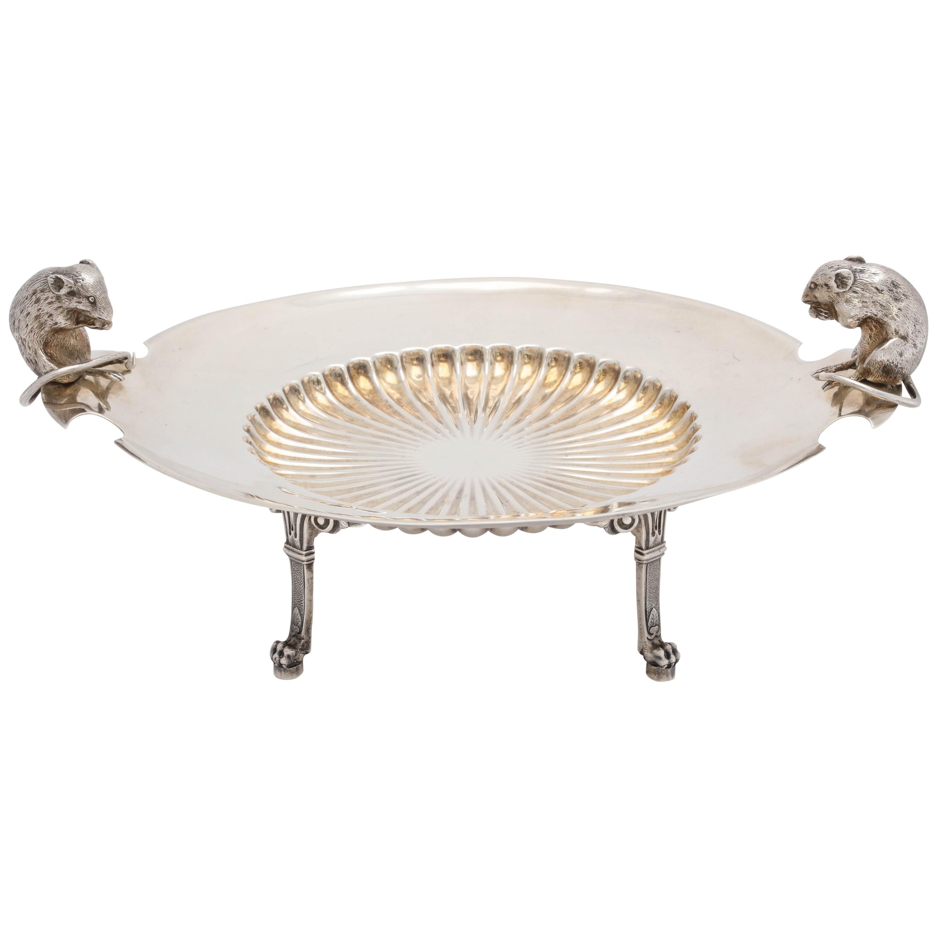 Neoclassical Sterling Silver Figural Footed Cheese Dish