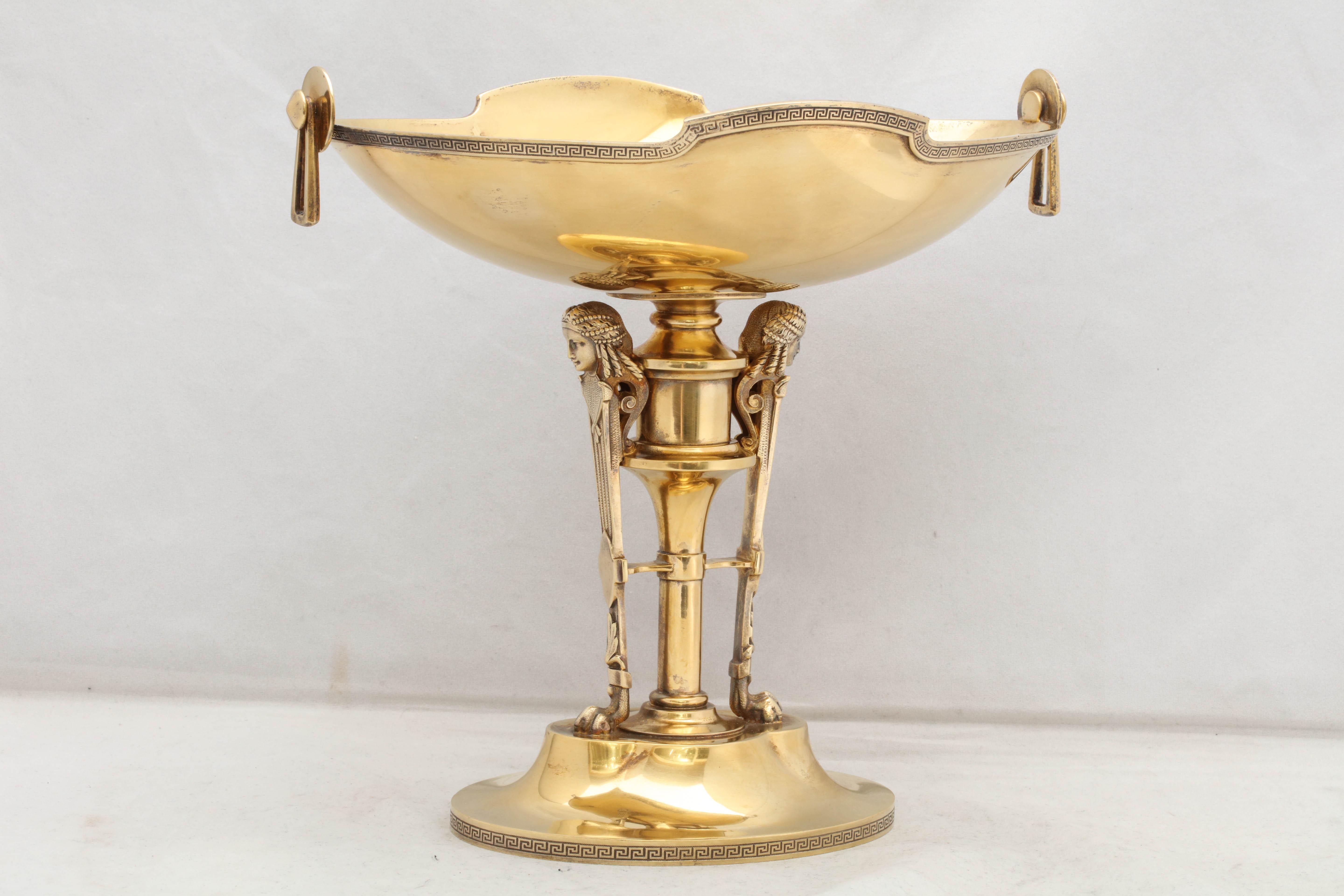 Neoclassical Sterling Silver Gilt Centrepiece by Gorham For Sale 13