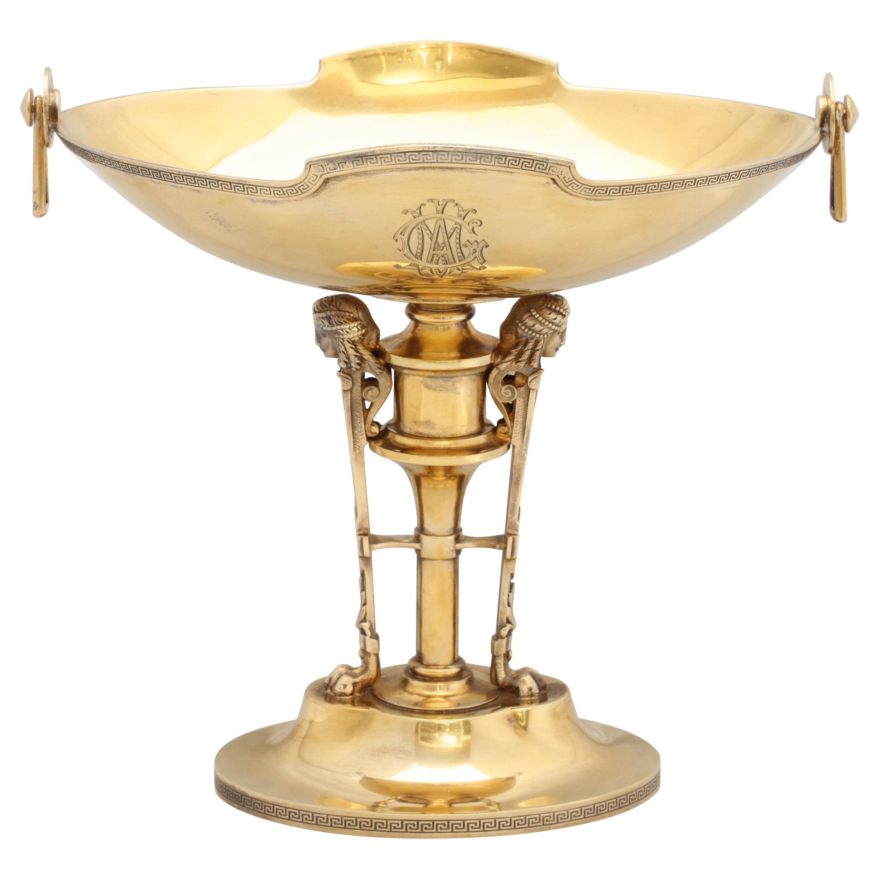 Neoclassical Sterling Silver Gilt Centrepiece by Gorham