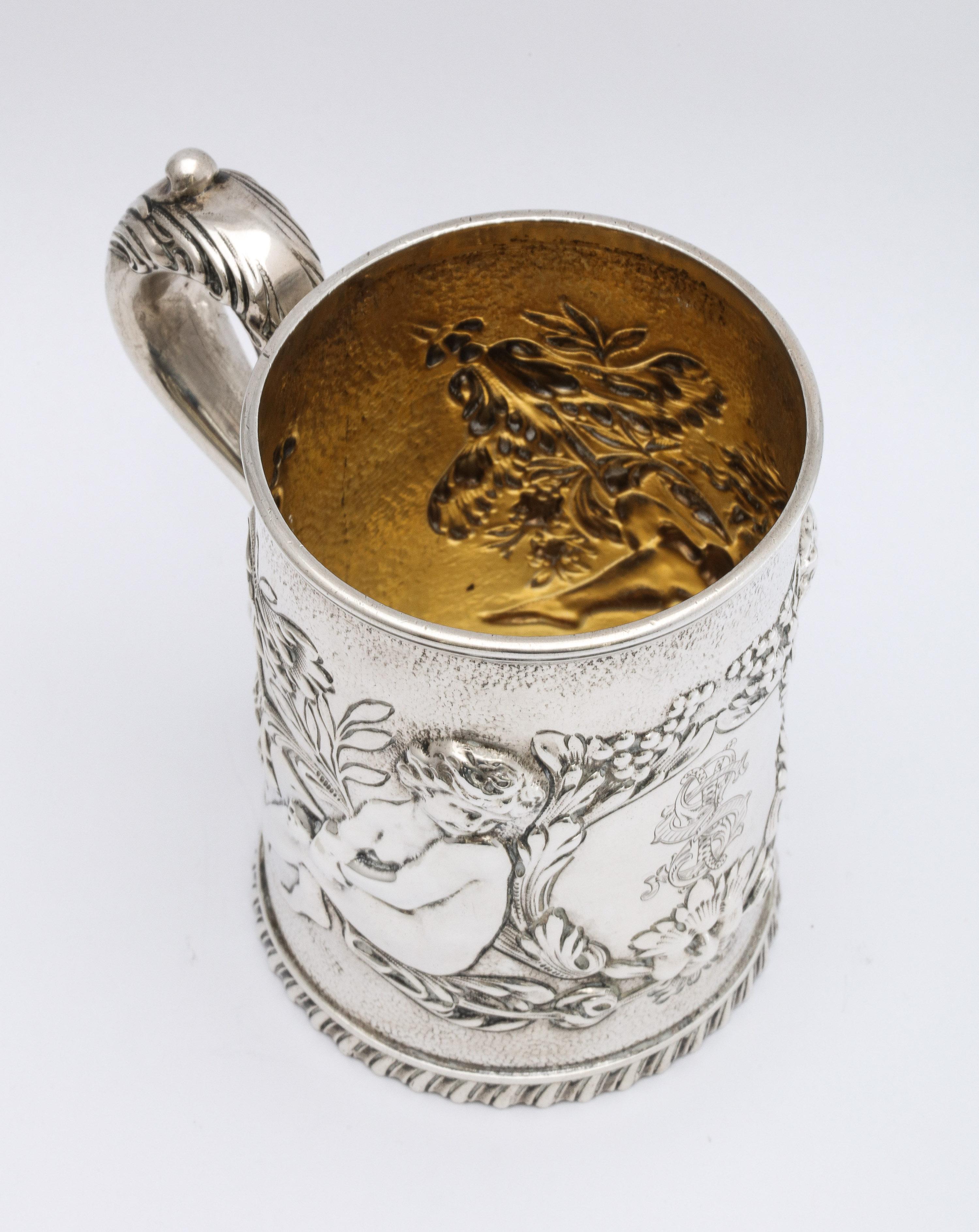 Neoclassical Sterling Silver Mug/Cup by The Whiting Mfg. Co. For Sale 5