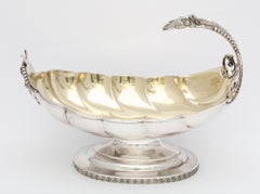 Neoclassical Sterling Silver Pedestal Based Sauce/Gravy Boat by Wood and Hughes