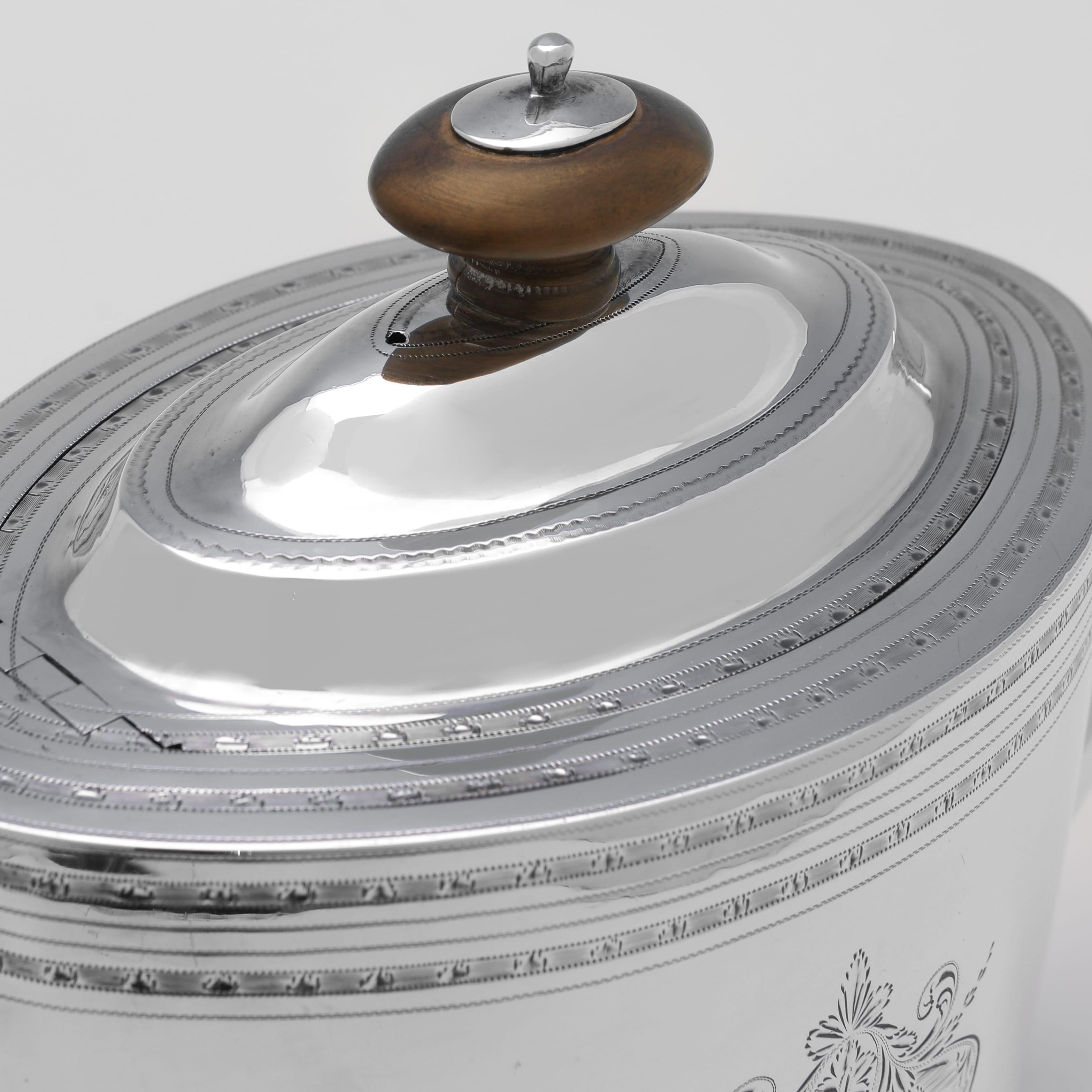 Late 18th Century Neoclassical sterling silver teapot made in London in 1796 by Alexander Field