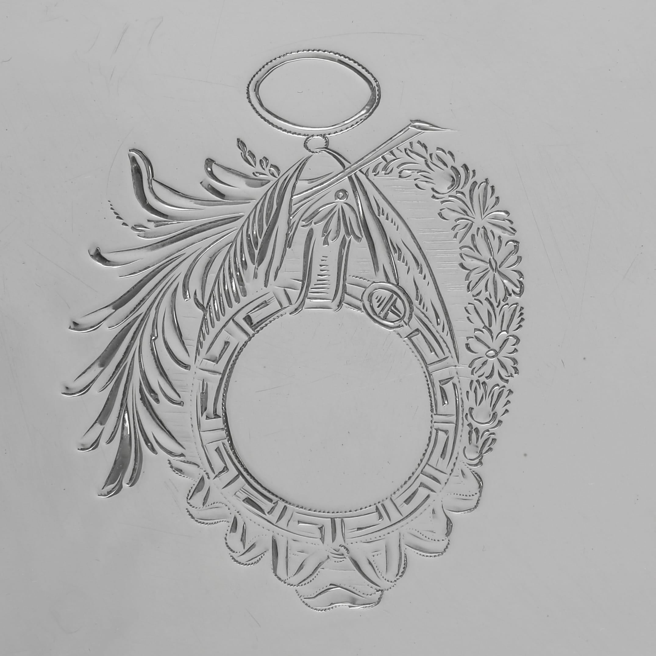 Anglais Stand de théière néoclassique en argent sterling fabriqué à Londres en 1795 en vente
