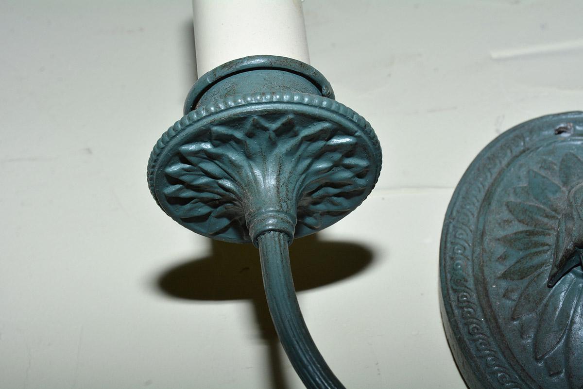 Cast Neoclassical Style 2-Arm Sconce For Sale