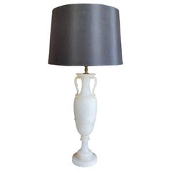 Neoclassical Style Alabaster Marble Urn Table Lamp