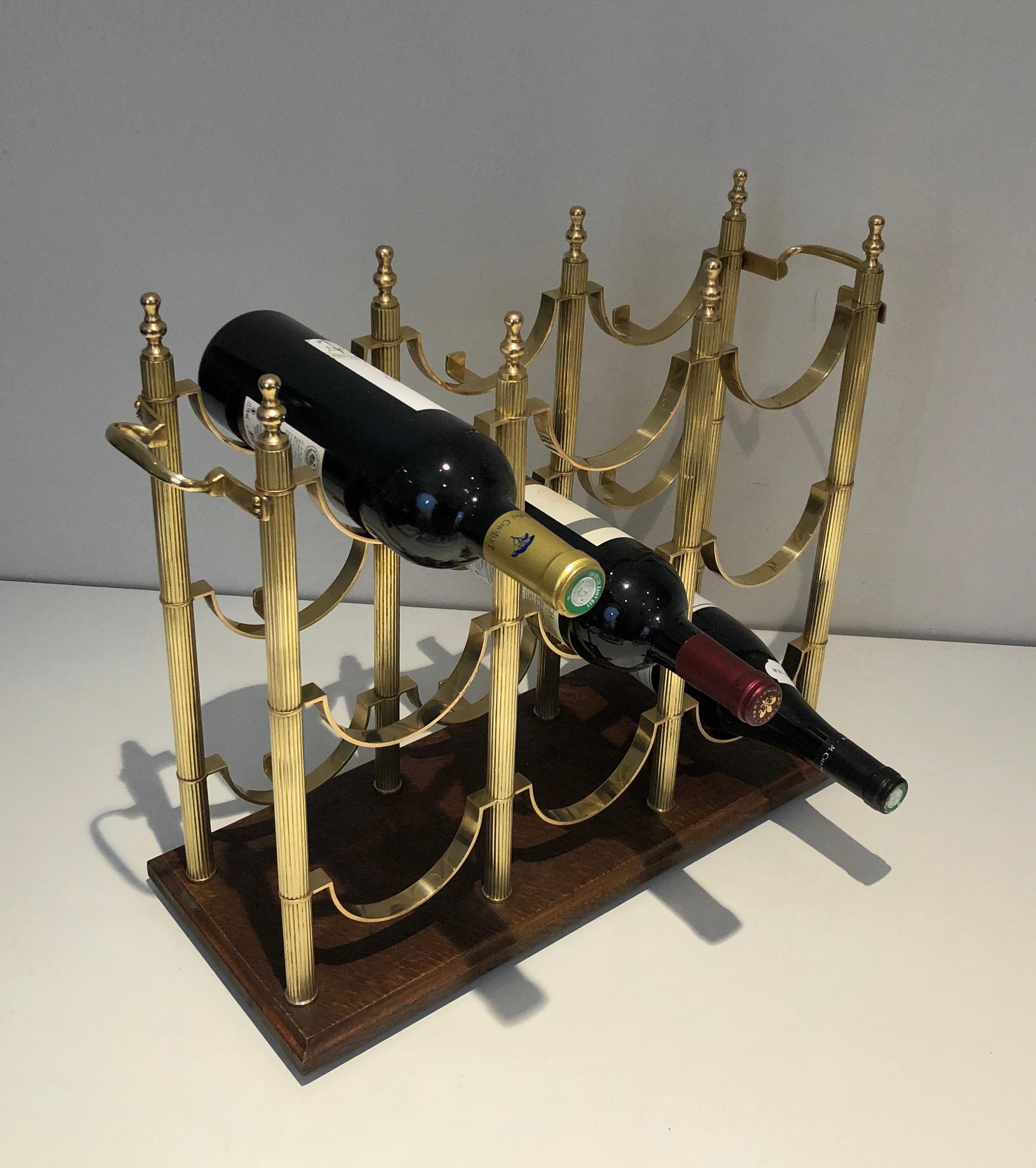 Neoclassical style brass bottles holder in the style of Maison Jansen For Sale 7