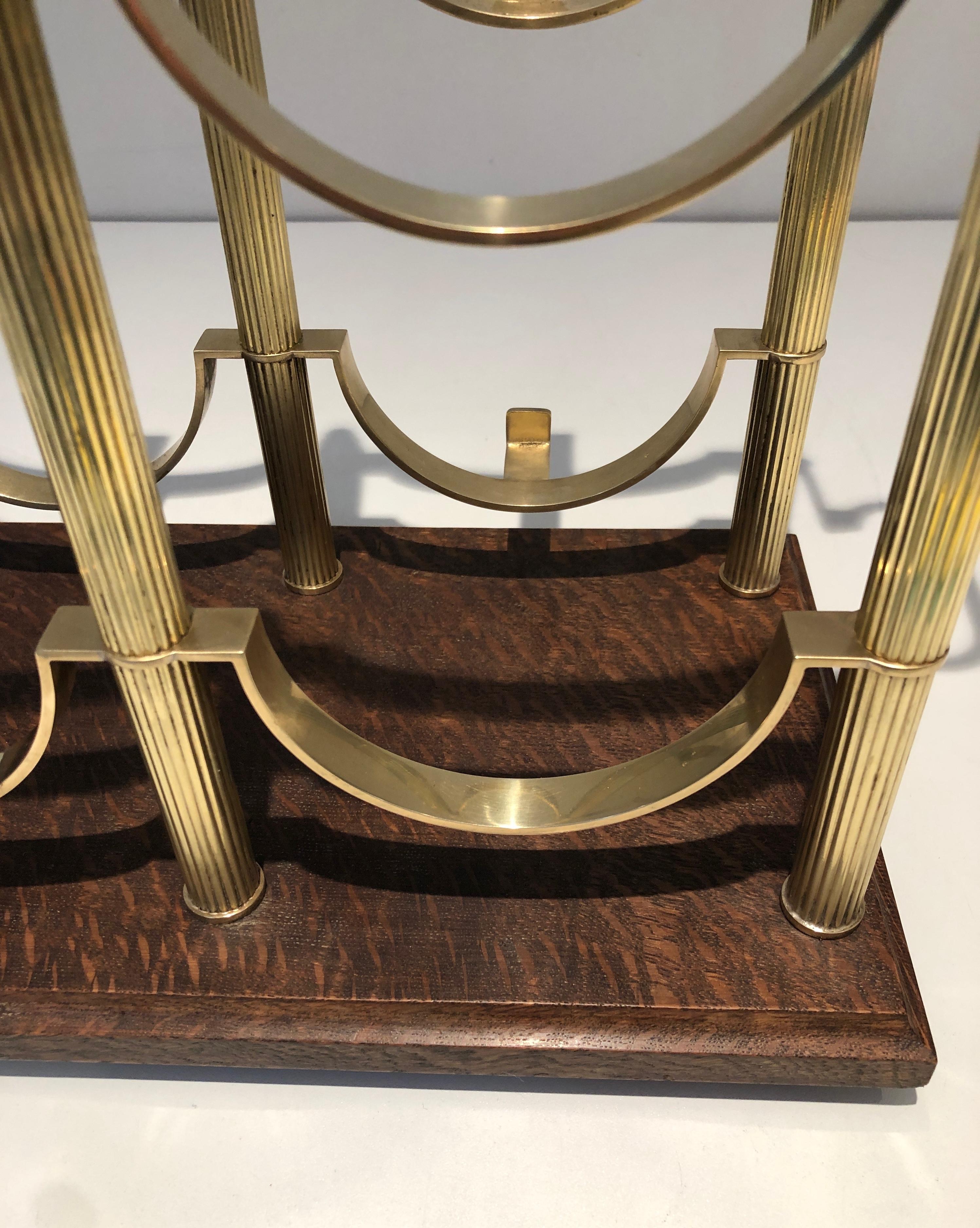 Neoclassical style brass bottles holder in the style of Maison Jansen For Sale 12