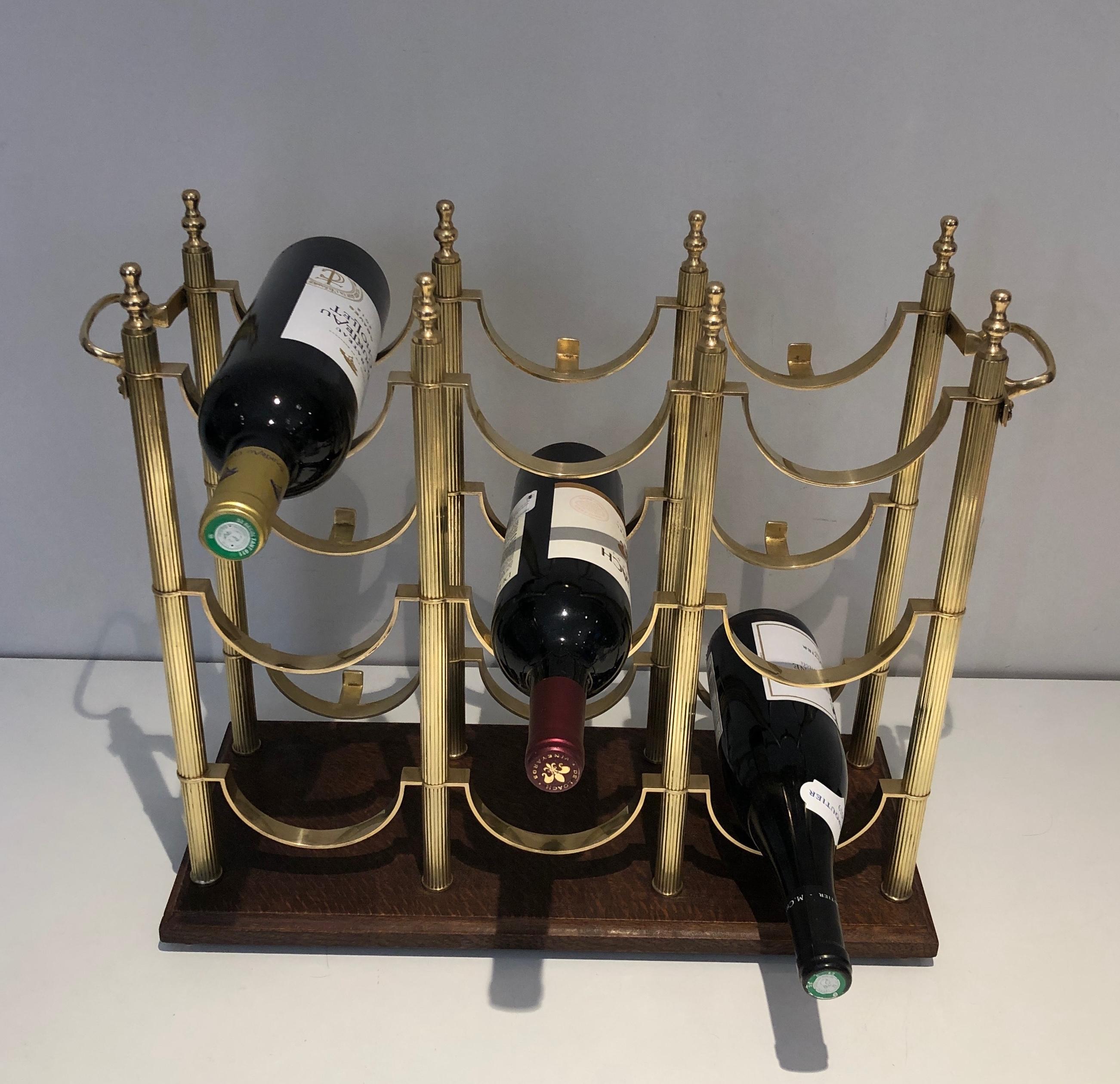 Neoclassical style brass bottles holder in the style of Maison Jansen For Sale 14