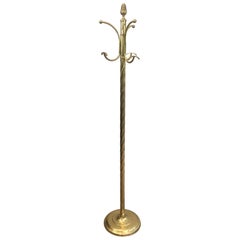 Neoclassical Style Brass Coat Hanger, French, circa 1970