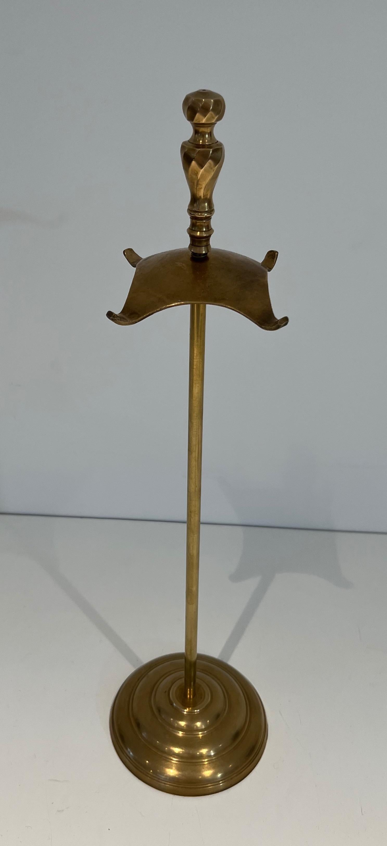 Late 20th Century Neoclassical Style Brass Fireplace Tools For Sale