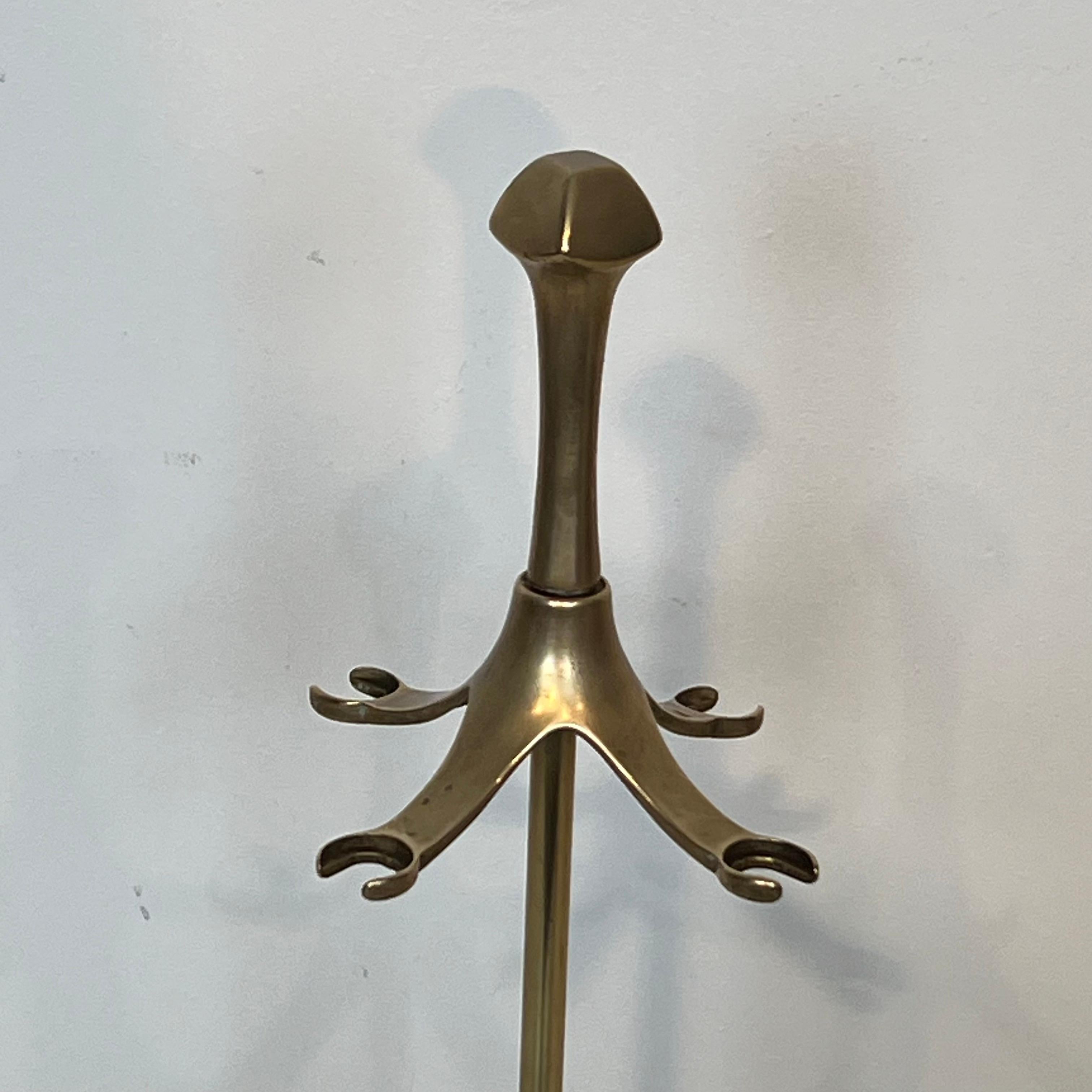 Late 20th Century Neoclassical Style Brass Fireplace Tools For Sale