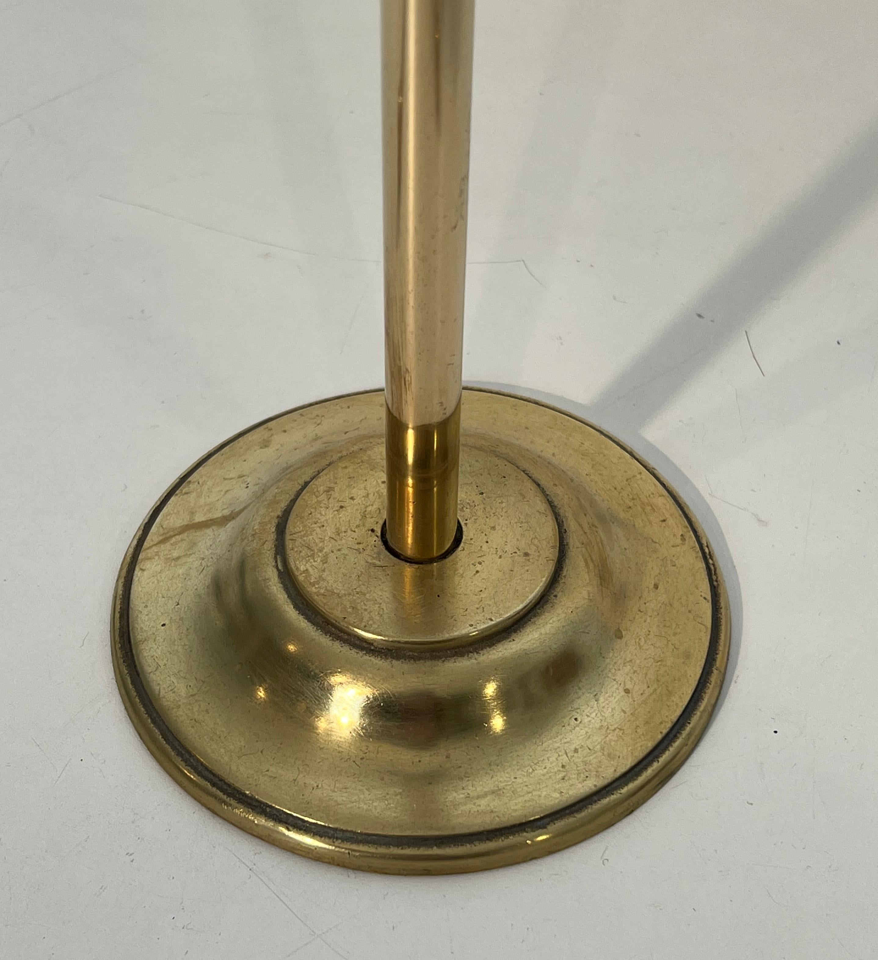 Neoclassical Style Brass Fireplace Tools on Stand In the style of Maison Jansen For Sale 4