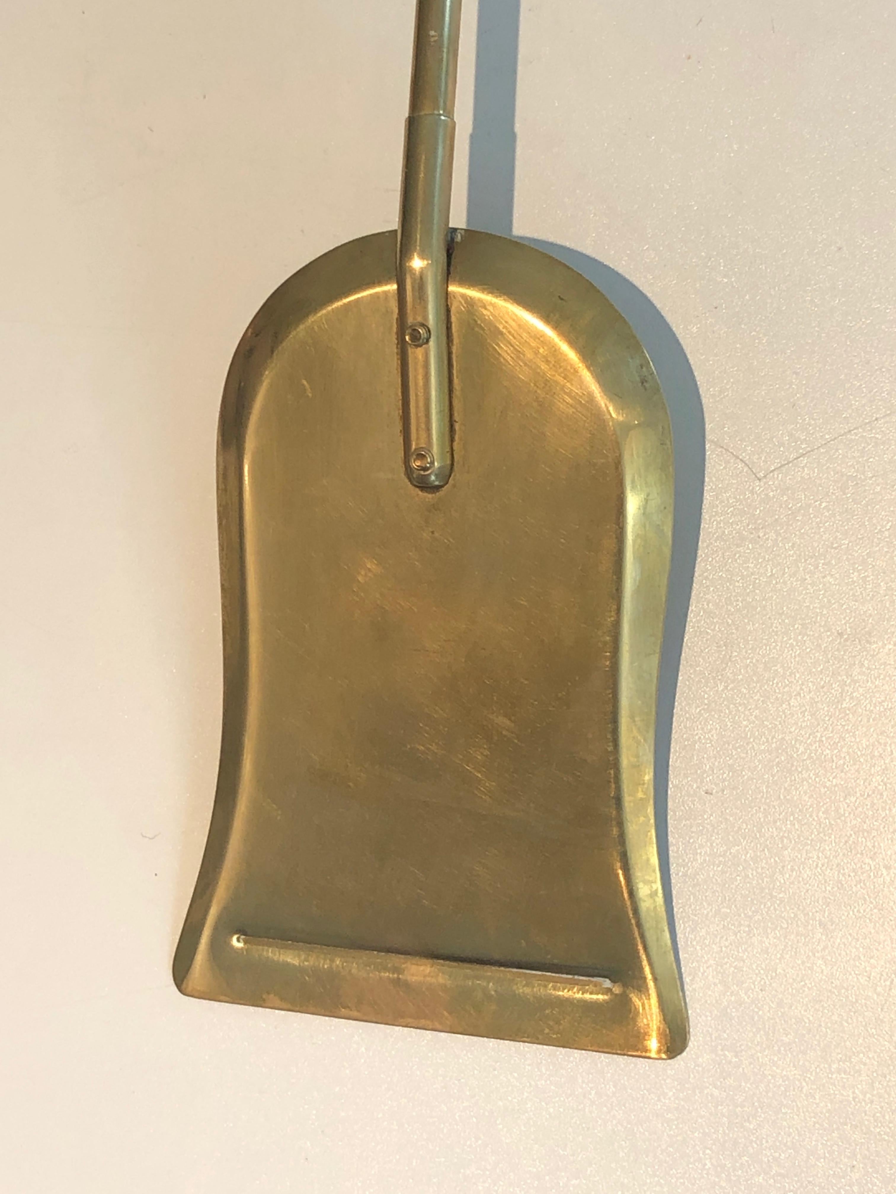Neoclassical Style Brass Fireplace Tools with Duck Heads 9