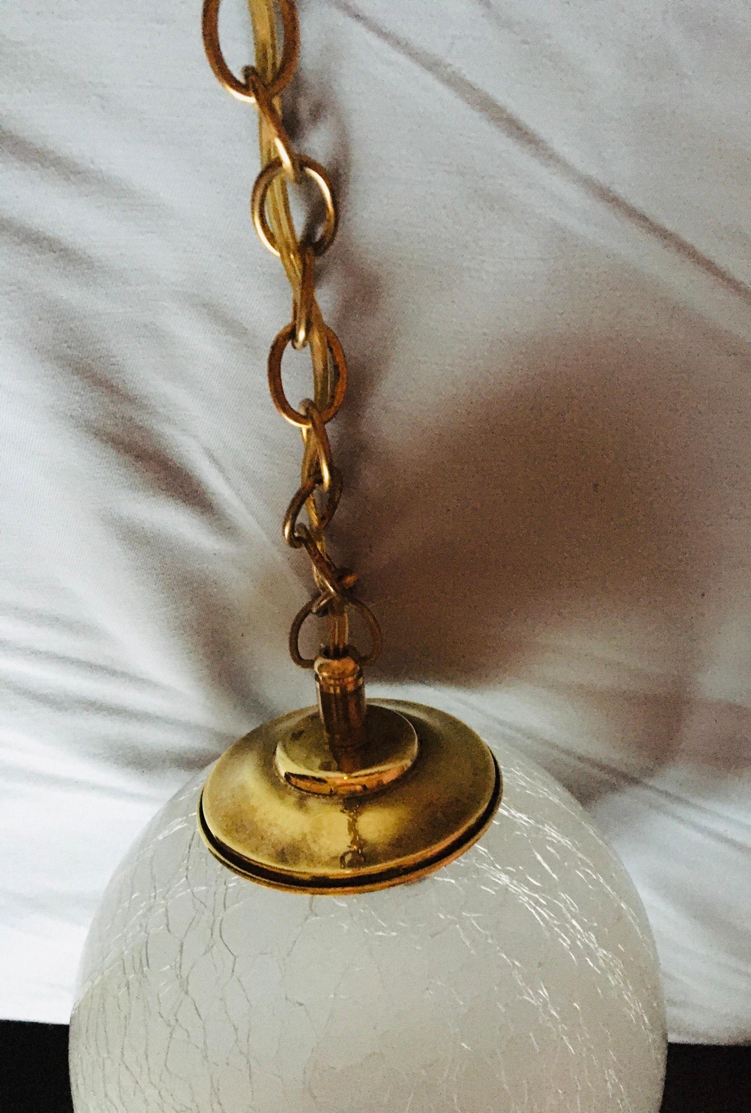 Neoclassical Style Brass Pendant, France, 1950 For Sale 1