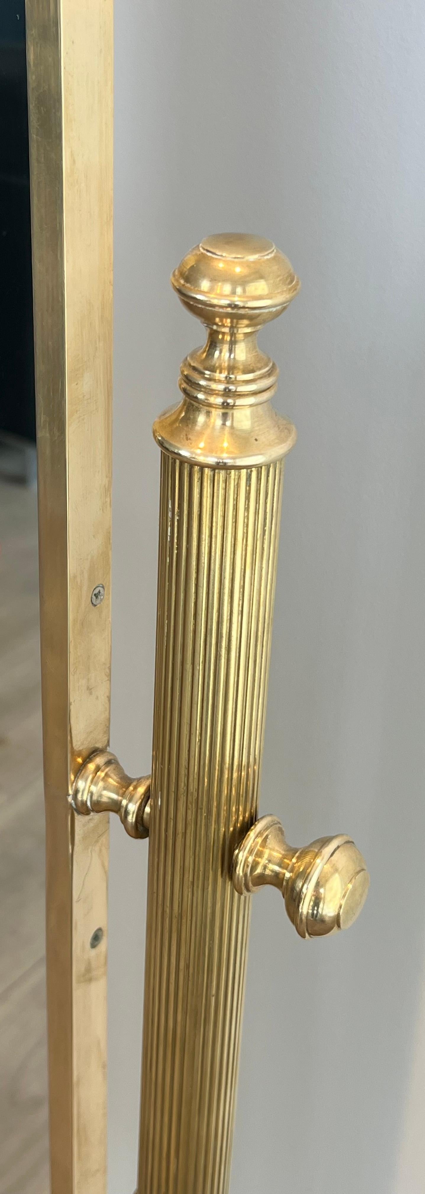 Specchio da terra Psyché in ottone in stile neoclassico della Maison Jansen in vendita 10