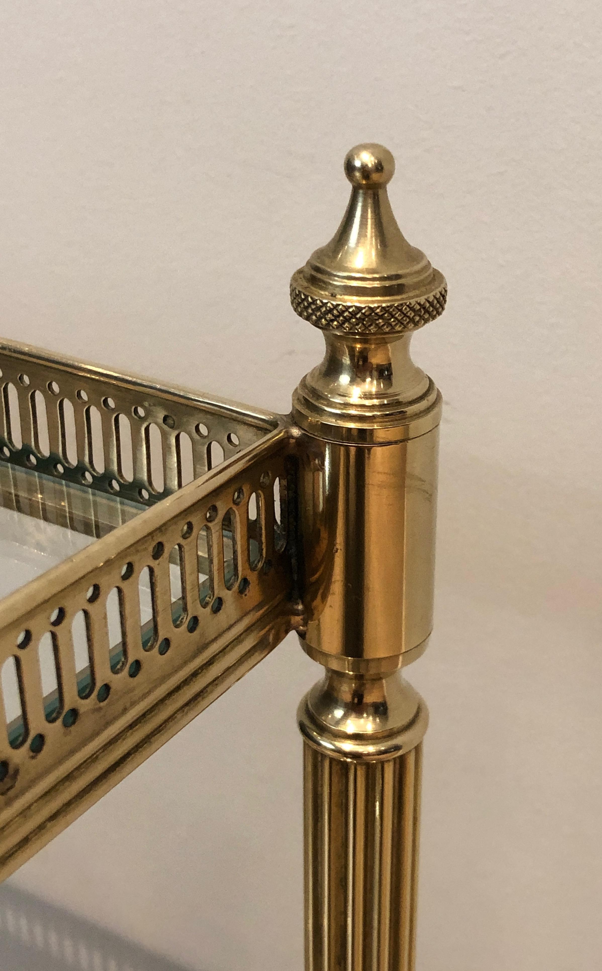 Neoclassical Style Brass Side Table by Maison Jansen 4