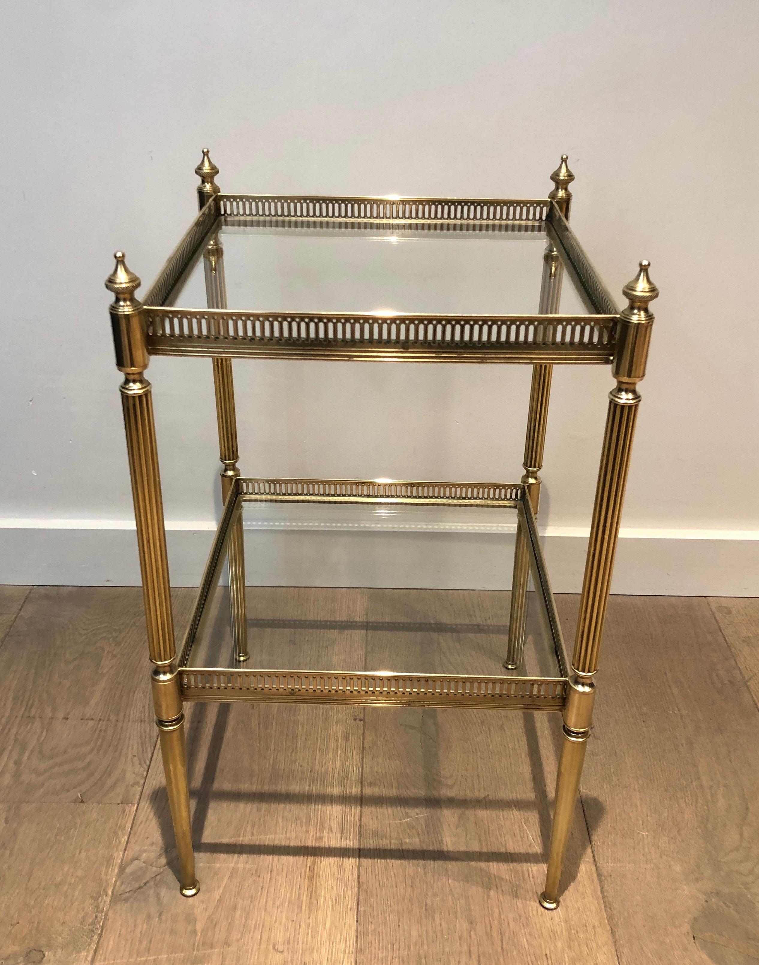 Neoclassical Style Brass Side Table by Maison Jansen 6