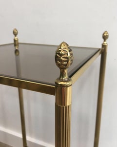 Neoclassical Style Brass Side Table by Maison Jansen