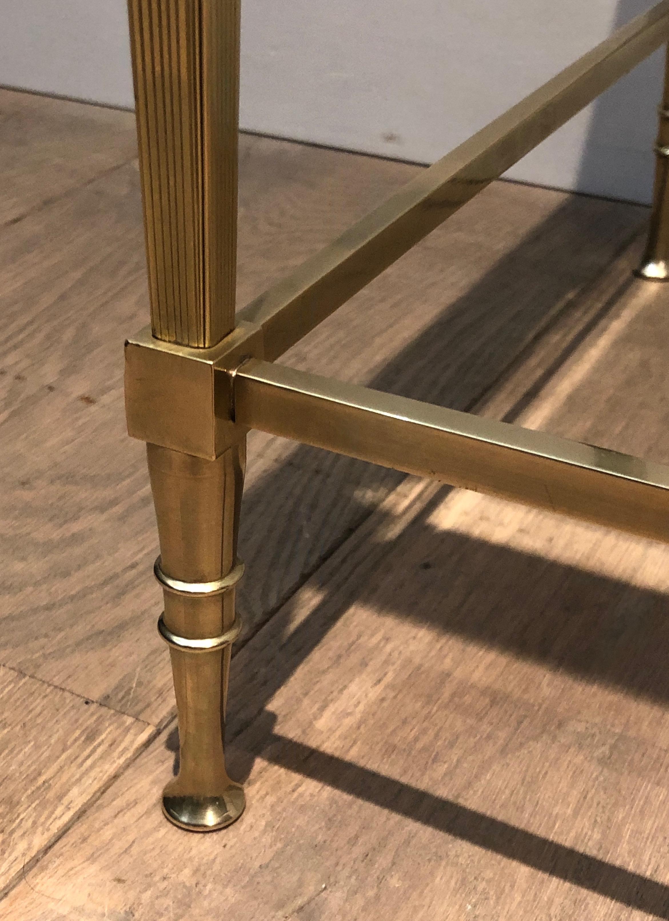 Neoclassical Style Brass Side Table by Maison Jansen For Sale 2